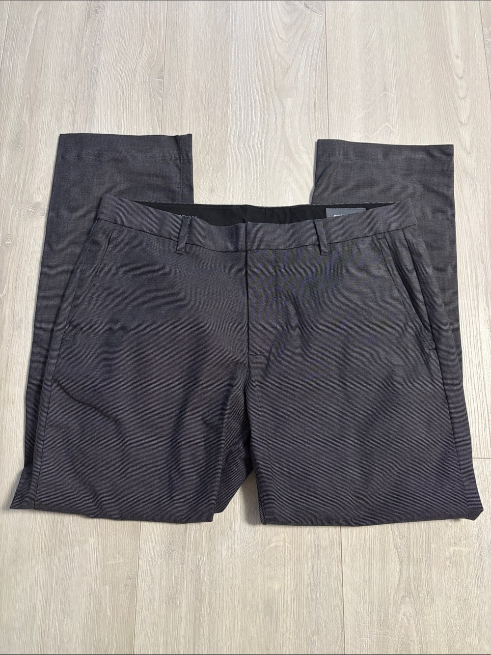 🔥BUNDLESALE Mens 33/28 Bonobos Tuesday Slim Charcoal Flat-Front Chinos Pants